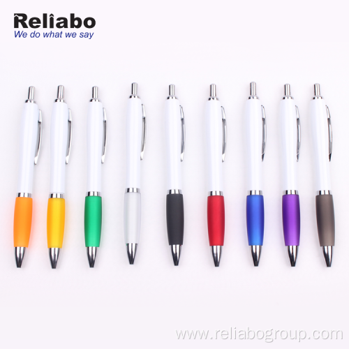 Colorful Retractable Plastic Advertising Ball Pen With Logo